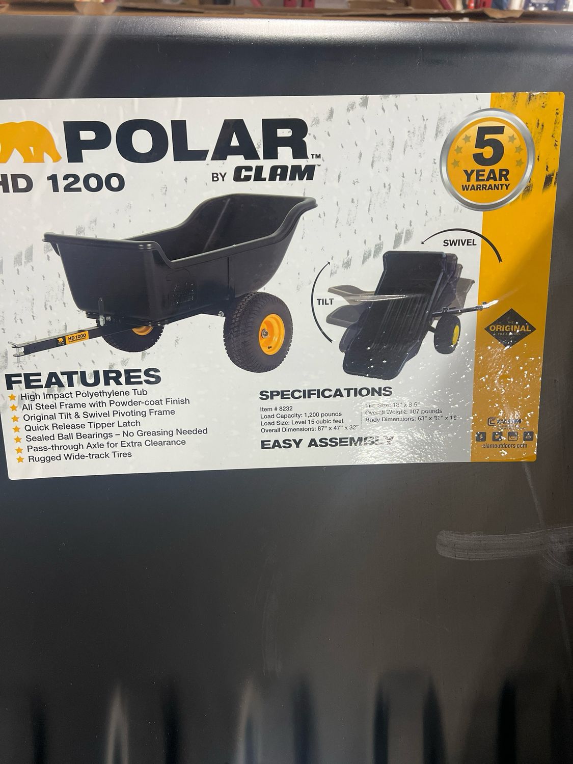 Polar 1200lb Dump Cart Polar 1200lb Dump Cart